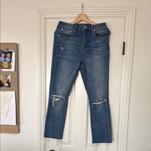 Madewell high rise slim boy Jean